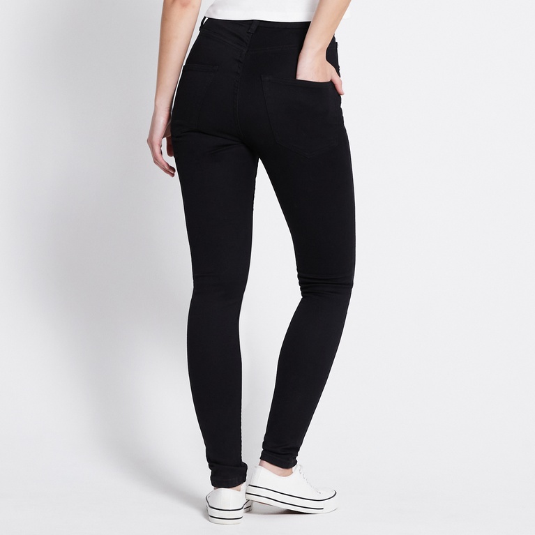 High waist skinny jeans "Snake"